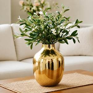 Premium Aluminum Decorative <b>Vase</b> Contemporary Metal Flower Arrangement Holder for Home Decor Hotel Reception Wedding Centerpiece - Product Image 2