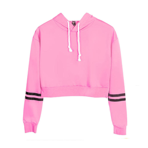 New Classic Breathable Streetwear Women <b>Crop</b> <b>Top</b> <b>Hoodie</b> Custom Pullover Cropped <b>Hoodie</b> for Women - Product Image 2