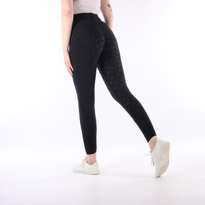 Pantalon d'équitation extensible 4 directions de haute qualité, leggings, collants, vêtements d'équitation en tissu technique au toucher doux - Product Image 4