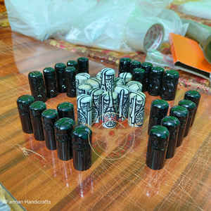 Jeu de société Hanifatafi artisanal de luxe en os de buffle noir et blanc, sculpté à la main, prix de gros - Product Image 6