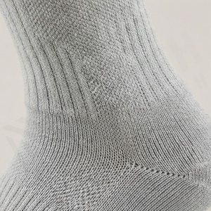 <b>Crew</b> <b>Socks</b> Solid White 100% Cotton Breathable Knitted Regular Fit Adults Daily Casual Spring Wear - Product Image 4