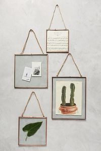 Rectangular Copper Photo Frame With Rope Hanging Horizontal Design - Product Image 1