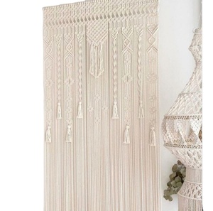 Rideau en macramé pour porte ou fenêtre Rideau de porte en macramé | grande toile de fond de mariage tenture murale tapisserie - Product Image 1