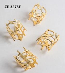 Anneau de serviette en métal de luxe fait main, intemporel, pour une table de prestige, fabriqué par Zahid Exports en Inde - Product Image 2