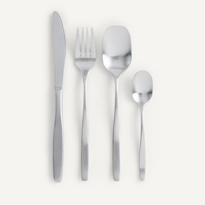 Juego de Cubiertos de Acero Inoxidable con Acabado Espejo, Tenedores y Cucharas con Mango Dorado en Forma de Chevron, Juego de Cubiertos de Lujo para Bodas y Uso Doméstico - Product Image 2