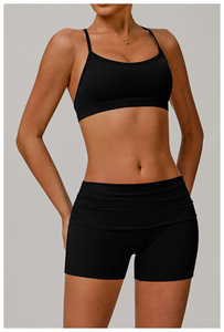 Custom Nylon High Impact Cross Back <b>Padded</b> Sports Bra Women Workout Gym <b>Running</b> Bra Fitness Clothings Yoga Sports Bra - Product Image 6