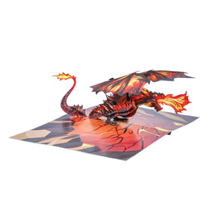 Tarjetas 3D Pop-up con Diseño de Dragón de Fuego, Tarjeta de Felicitación Hecha a Mano en 3D con Sobre, Tarjeta Pop-up para Regalo, Tarjetas 3D para Ocasiones Especiales - Product Image 2