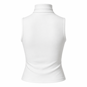 Vente en gros de pulls sans manches à col roulé pour femmes - Fabricant OEM et fournisseur direct d'usine - Product Image 2