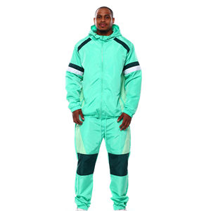 Conjunto de Ropa Deportiva para Hombre, Chaqueta Corta y Pantalones Jogger, Cortavientos de 2 Piezas con Cierre, Chaqueta Deportiva de Poliéster, Ropa Deportiva Urbana - Product Image 1