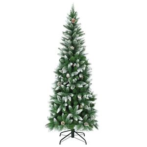 Albero di Natale Artificiale Pre-Illuminato di Alta Qualità, 1,8 Metri, con Pigne, Grande, Effetto Neve, per Esterni, Opzioni di Personalizzazione, Realistico e Durevole - Product Image 2