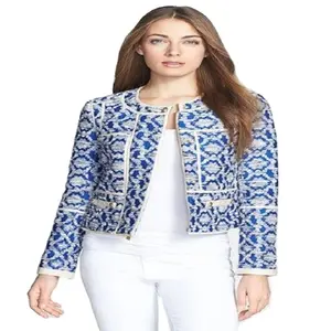 Plus Size Women's Kaftan <b>Jacket</b>-kanya Libas Brand India Pakistan Style Cotton Linen Materials Heavy Work Design Multiple Colors - Product Image 1