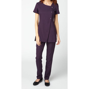 Tenues de travail unisexes personnalisées pour salons de beauté, tunique, chemise, vêtements en coton et élasthanne respirants pour esthéticiennes, cliniques dentaires, hôtels - Product Image 6