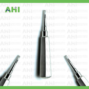 3 Élévateurs radiculaires dentaires torsadés à pointe droite 4 mm, instruments d'extraction chirurgicaux en acier, manuels, haute qualité, fabriqués au Pakistan, CE - Product Image 5