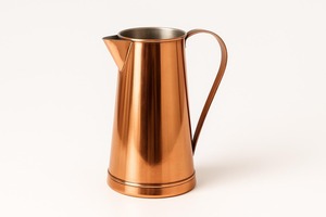 Copper Water <b>Jug</b> 1.5L Stainless Steel Inner Minimalist Design Durable Pitcher for <b>Drinks</b> Party Use - Product Image 2