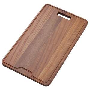Tabla de cortar y servir de madera de teca natural de la mejor calidad, hecha a mano y única, fabricada en India a precio económico. - Product Image 3