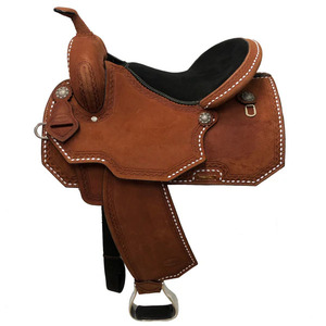 Selle de cheval western en cuir véritable faite à la main de qualité supérieure, équipement d'équitation pour ranch, trail et barrel racing, vente en gros du fabricant - Product Image 2
