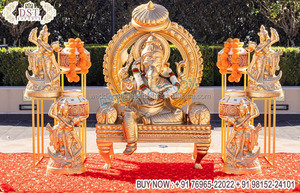 Traditional Hindu Wedding Entry Decor With Ganesha Foyer Ganesha Decor for Wedding Traditional Wedding Entrance Decoration - Product Image 6