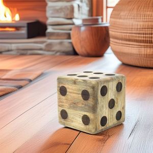 Natural Wooden Polyhedral Dice Artisan Crafted Eco-Friendly Durable <b>Set</b> for Tabletop Board Games Tradebyd - Product Image 2