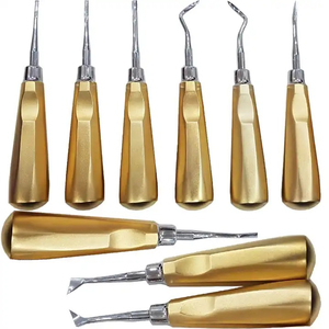 Dogmatic ชุดลิฟต์ทันตกรรมรากหรูหราแบบแมนนวลใช้ซ้ำได้เครื่องมือผ่าตัดเคลือบพลาสมาสแตนเลสสตีล - Product Image 1