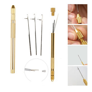 Herramienta de Extensión de Cabello para Salón con Agujas de Gancho Metálico y Mango Ligero de Acero Inoxidable para una Fácil Extensión de Cabello - Product Image 5