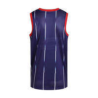 Jersey Basket Berkualitas Tinggi Buatan Khusus, Ringan, Tahan Lama, dan Bernapas, 100% Poliester dengan Desain Cetak