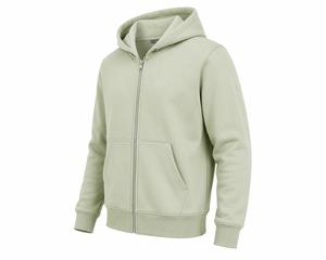 <b>Men's</b> Hooded <b>Zip</b>-<b>Up</b> Sweatshirt Solid Color Fleece Regular Fit Casual Autumn wear <b>Men</b> Hoodie Wholesale - Product Image 2