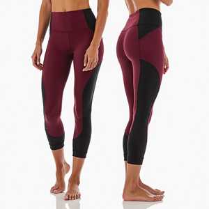 Leggings taille haute pleine longueur, couleur unie, style sportif, extensibles et respirants, pour femme, pour le yoga - Product Image 6