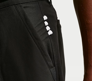 Shorts Bermuda noirs pour hommes, taille haute, en tissu Oxford uni, respirants, style décontracté avec poches et fermeture boutonnée - Product Image 5