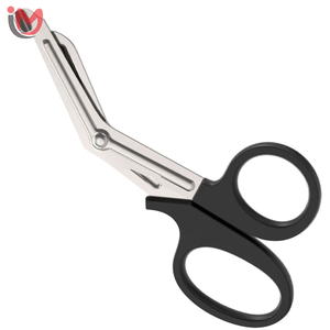 Ciseaux multi-usages à lame dentelée de 7,5″ en acier inoxydable noir, instrument de coupe pour pansements chirurgicaux et traumatiques, OEM - Product Image 5