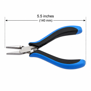 Pince à bec plat et demi-ronde ergonomique pour la fabrication de bijoux, outil de façonnage de fil ZetomedPro - Product Image 2