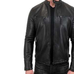 Veste de moto en cuir pour homme, style course automobile, vente en gros, vestes de moto tendance pour homme - Product Image 6