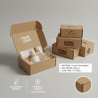 Boîte d'expédition en carton ondulé Kraft, directement de l'usine |   Carton d'expédition auto-scellant découpé à l'emporte-pièce pour le commerce électronique et la logistique