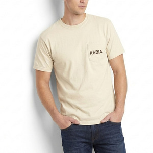 Camiseta de Hombre 2026 al por Mayor con Logotipo Personalizado, 100% Algodón, 220g, Hombros Caídos, Bolsillo, Estilo Urbano, Fabricante Sialkot - Product Image 6