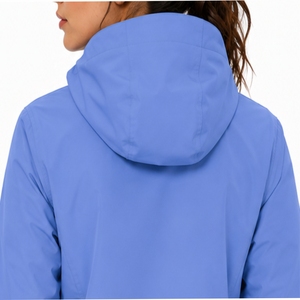 Chaqueta softshell ligera con capucha y cremallera completa para mujer, chaqueta moderna y cómoda para uso al aire libre - Product Image 5