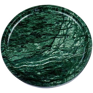 Nouveauté : Plateau de rangement en granit et marbre, forme ronde, avec bordures uniques, pour la cuisine et la décoration de table - Product Image 1