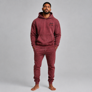 Custom streetwear distressed tracksuit for <b>men</b> with soft fabric stylish details custom designs and comfortable relaxed fit - Product Image 1