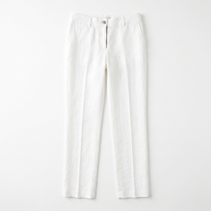 Pantalon droit en lin pour femme, style décontracté chic, respirant, idéal pour l'été – Vente en gros OEM/ODM, fabrication en usine, marque privée, faible MOQ - Product Image 1