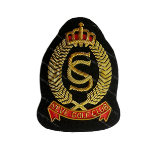 Parches Bordados a Mano Personalizados con Hilo Metálico, Diseño de Corona Real, Bordado 3D, Parches Dorados, Insignias de Moda para Uniformes y Lona - Product Image 6