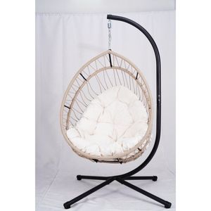 Sedia Sospesa a Forma di Uovo per Interni/Esterni, Altalena da Patio, Amaca Durevole per una Seduta Confortevole - Product Image 2
