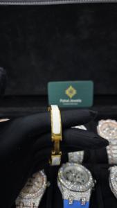 Pulsera de Plata 925 Chapada en Oro de 18K con Forma de H de Pahal Jewels para Mujer - Joyería de Regalo Moderna - Product Image 2