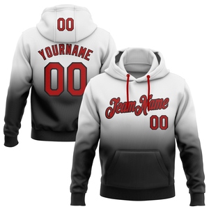 Sudadera con Capucha Deportiva de Moda, Negra con Degradado Naranja, Personalizada y Cosida, la Más Vendida de la Industria, Venta al Por Mayor Directa - Product Image 2