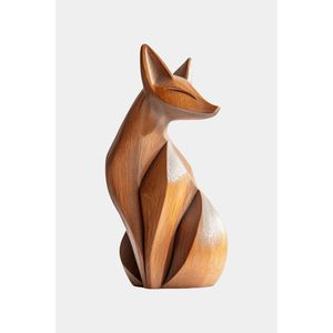 Sculpture d'art en bois pour table et étagère, décoration intérieure pour la conception d'intérieur - Product Image 4
