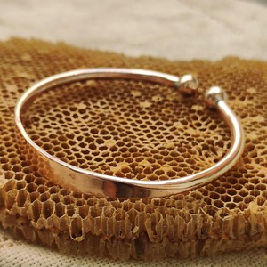 Handmade Pure Copper Ball Cuff <b>Bangle</b> Bracelet Tapered Flat Metal Copper Craft <b>Torque</b> Healing Jewelry For <b>Men</b> & Women - Product Image 6