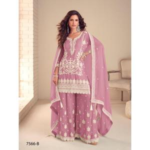 Salwar Kameez tendance pour femmes, design fluide pour tenue de soirée, look élégant pour femmes. Achetez directement auprès du fournisseur. - Product Image 4