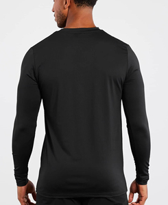 Hauts décontractés pour hommes de qualité supérieure, coupe ajustée, motif uni, col rond, séchage rapide, tricotés, avec fermeture éclair, couleur unie, faible MOQ - Product Image 1