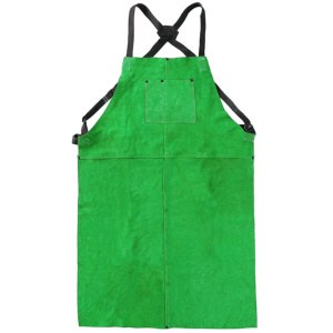 Heavy Duty Durable Brown Color Cowhide Split <b>Leather</b> Welding Bib <b>Apron</b> Fire Resistant Workwear for Welders <b>Aprons</b> - Product Image 3