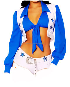 Conjuntos de Uniformes de Porristas con Estampado por Transferencia de Calor para Adultos, Diseño Personalizado, Conjuntos Personalizados con Transferencia de Calor - Product Image 1