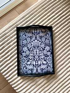 Luxury Durable Eco-Friendly Polished Solid Wooden Handcrafted Rectangle <b>Serving</b> <b>Tray</b> <b>Handles</b> Coffee Table Party Wedding Birthday - Product Image 6