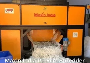 Broyeur de film plastique à double arbre pour applications industrielles – Machine de broyage de déchets plastiques - Product Image 5
