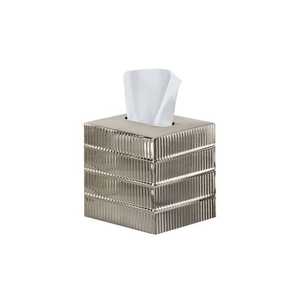Boîte à mouchoirs en métal avec motif feuille, boîte à serviettes décorative de table, anti-rouille, facile à transporter, personnalisable, distributeur de mouchoirs pour salle de bain - Product Image 4